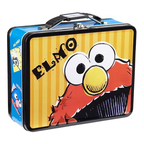 lunch box sesame street elmo metal tin case plastic|Sesame Street Lunch Box – Lunchbox.com.